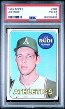 1969 Topps Joe Rudi Oakland As