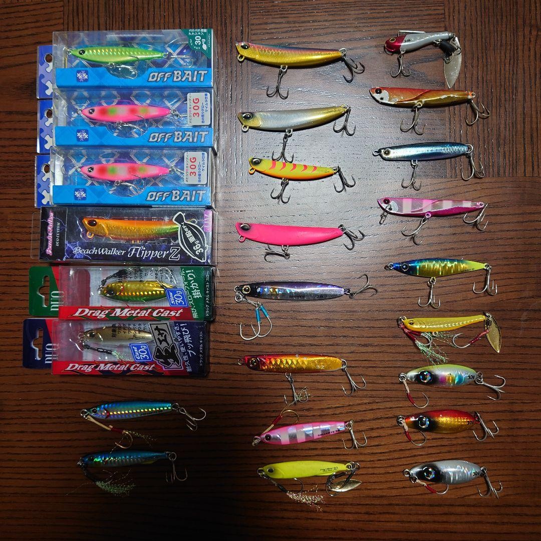 Sea bass, flatfish, blue fish metal jig set 25 pieces - Image 1