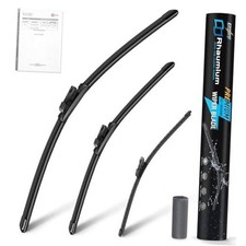 Pack of 3 Wiper Blades 25"+22"+15"; Lab Tested 500K Endurance & High/Low Temp;