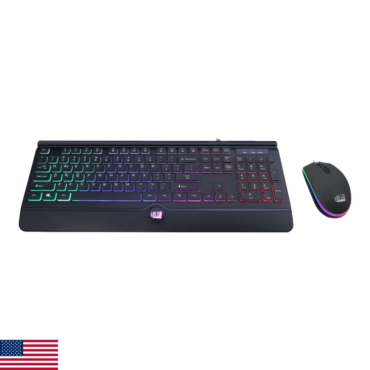Adesso EasyTouch 137CB Illuminated Gaming Keyboard & Mouse Combo