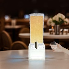 Beverage Dispenser With White Led Light Party Drink Dispenser Large Capacity
