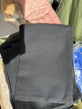 Lot of 20 Black Canvas Zipper Bags   8  x 6    New / Blank / Craft Pouches