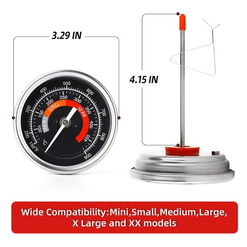 MEANLIN 5-Pack Fridge Freezer Thermometer - Dual Dial With -30~30°C Range For Refrigerator & Cooler