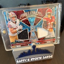 2024 Panini Spectra Rivals Christian McCaffrey, Isiah Pacheco #RVL-CMIP /60