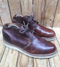 Wolverine 1000 Meilen braune Schnürstiefel Leder Chukka Größe UK 7 US 8 M