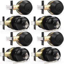 Probrico Entry Door Knobs and Single Cylinder...