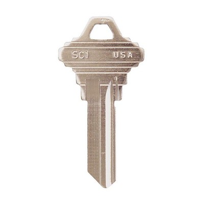KABA ILCO SC1-NP Key Blank, 1145,Brass, PK50 1GAV1