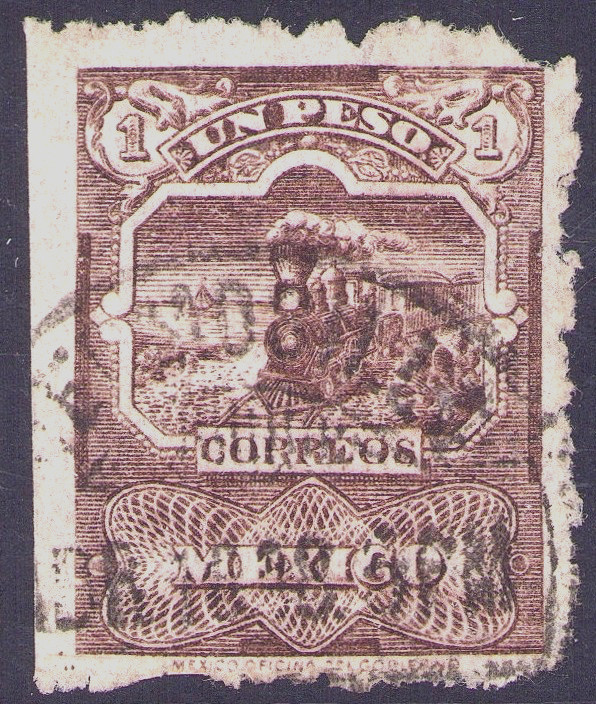 em50 #278 1 Peso scarce RM Eagle Wmk used, thin paper est $100-200 price reduced