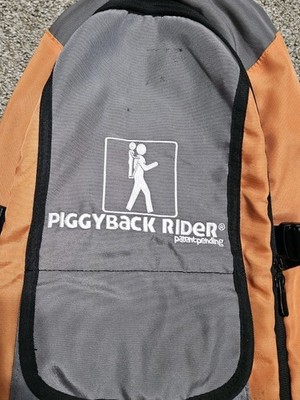 Piggyback Rider Standing Child Carrier w/ Child Harness - Orange