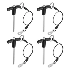 4Pcs T Handle Lock Pins, 5mm x 50mm Stainless Steel Button Quick Release Pin