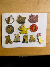 Pudsey Bear Pin Badges. Set Of  Ten.