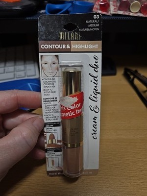 Milani Contour & Highlight Cream & Liquid Duo 03 Natural/Medium NIPS 0.10 Fl Oz