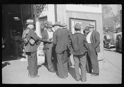 Durham North Carolina 1939 tobacco auction shoe sale farmers warehouse
