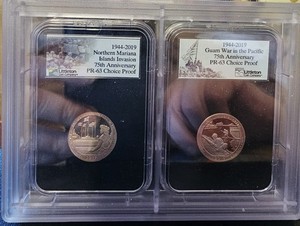 1944-2019 National Mariana Island Invasion 75th Anniversary PR-63 Choice Proof