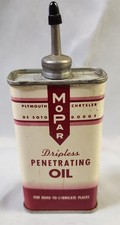 Rare 1940s Mopar Penetrating Household Oil Can Plymouth Chrysler Desoto Dodge