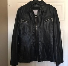 Women's Vintage Wilson's Black Leather Jacket