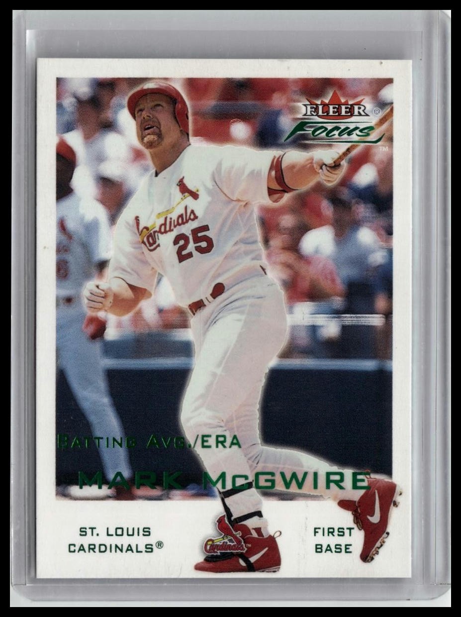 2001 Fleer Focus #156 Mark McGwire Green #/305