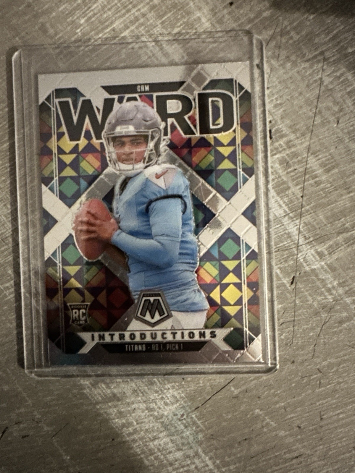 Cam Ward RC - 2025 Panini Mosaic Introductions Insert #6 - Tennessee Titans