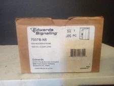 Edwards Signaling Buzzer Strobe 7007B-N5, 120V AC, Xenon, 115 CP, 60 FPM (NIB)