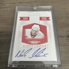 2011 Panini Dominion All Decade Game Patch Auto Nicklas Lidstrom /50