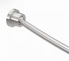 Gatco 827SN Curved Shower Curtain Rod Adjustable 42  72 in Satin Nickel