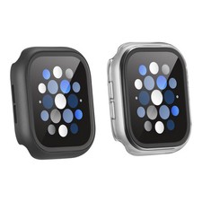 Insignia- Bumper with Glass Screen Protector for Apple Watch 46mm - Black a...