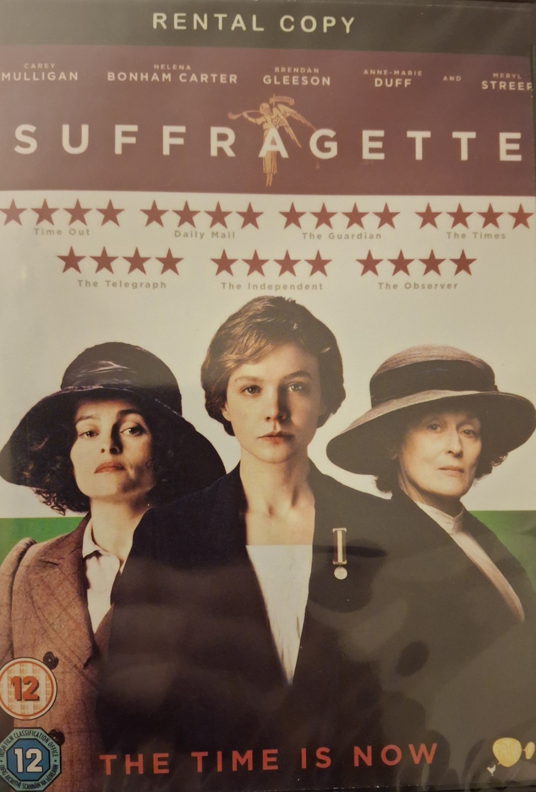 Suffragette DVD 2016 Meryl Streep/Helena Bonham-Carter Cert 12 Brand New Sealed