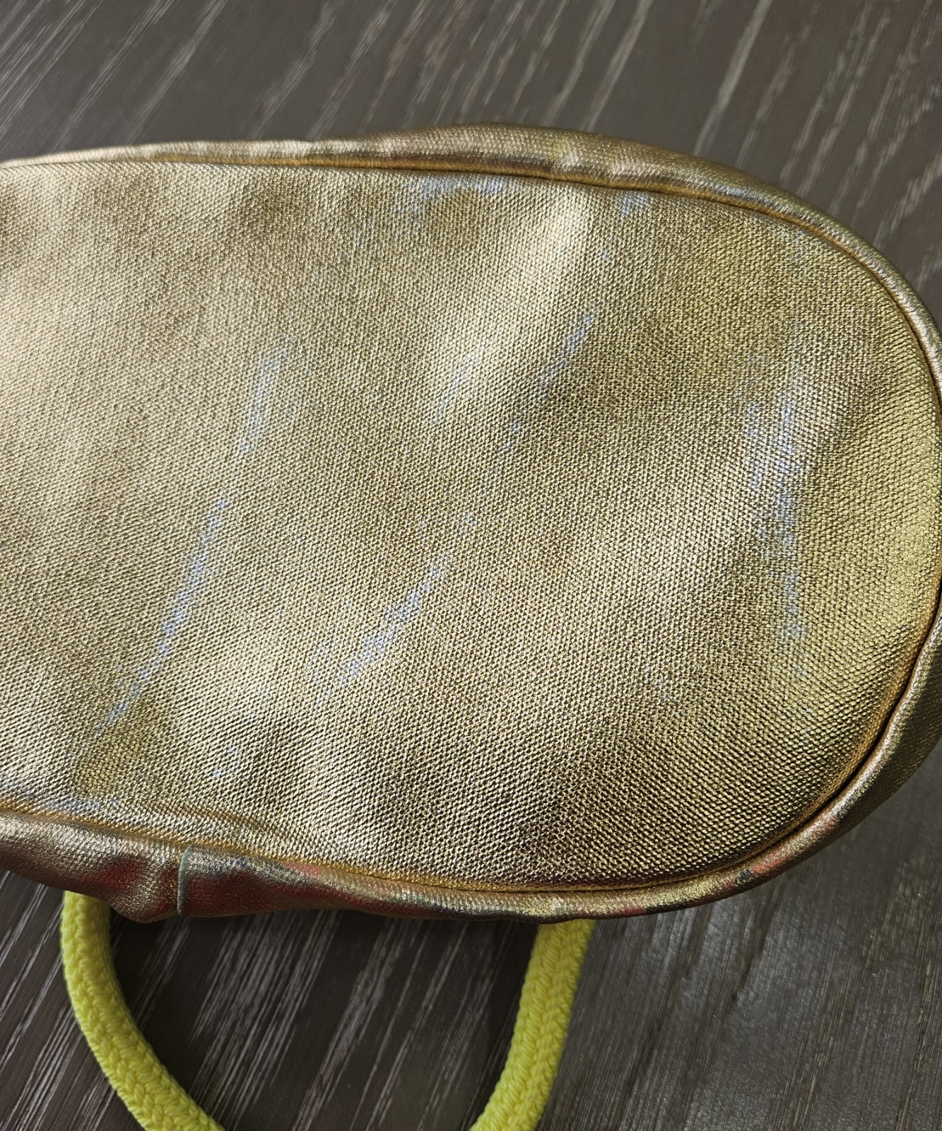 Lilly Pulitzer drawstring backpack bucket bag gol… - image 12