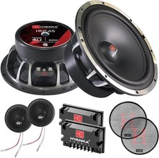 H YANKA 6.5 Component Car Speakers, 550 Watt Pro Car Audio 4 Ohms Stereo Door Sp