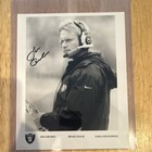 Jon Gruden Oakland Raiders Original Signed Football Autographed Photo NFL Coach — photo 1