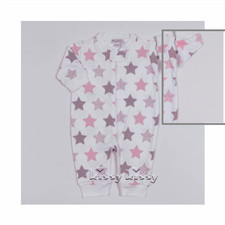 Kissy Kissy Star Lite Print Zipper PJ. Pima Cotton 6-9m New w/Tags