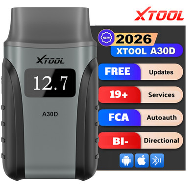 2026 XTOOL A30D V2.0 Bluetooth OBD2 Scanner Full System Diagnostic FCA Autoauth
