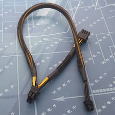 For HP DL380 G10 GPU Power Supply Line 50cm Mini8P To 6P/6P 2 Power Supply Cable