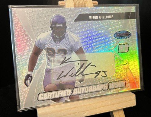 Kevin Williams [Certified Autograph] #168 2003 Bowman's Best card