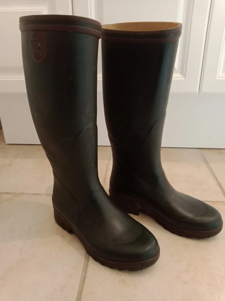bottes caoutchouc Aigle Parcours P40 vertes - Photo 1/4