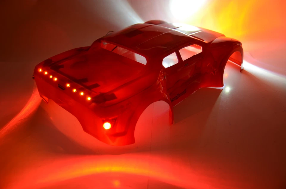 RC LED Light KIT for Traxxas Slash Scalpel body 0240.  #33 - Image 4 of 4