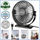 USB Small Desk Fan Portable 3-Speed Personal Fan for Home Office Bedroom