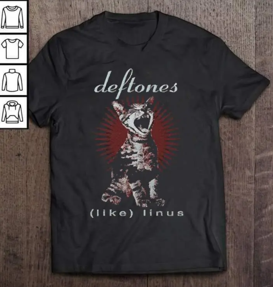 RARE!! Deftones T-Shirt Vintage Deftones Cat T Shirt Vintage Band 