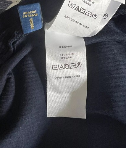 Neu mit Etikett Polo Ralph Lauren bestickte Herren Cordhose marineblau klassische Passform Prepster L - Bild 20 von 22