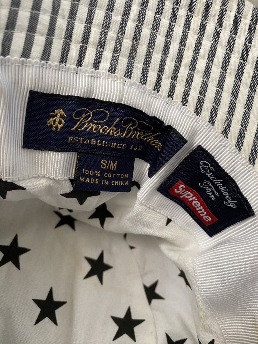 Supreme X Brooks Brothers Seersucker Bucket Hat 2014 Supreme X Brooks Brothers Seersucker Bucket Hat 2014