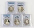 Lot of 5: 1993-1995 Us Commemorative Silver Coins Pcgs Ms70 & Pr70 Deep Cameo