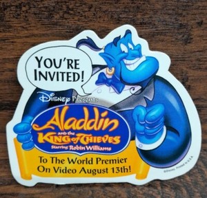 Disney Aladdin King of Thieves Genie Video Premiere Promo Pin 1996