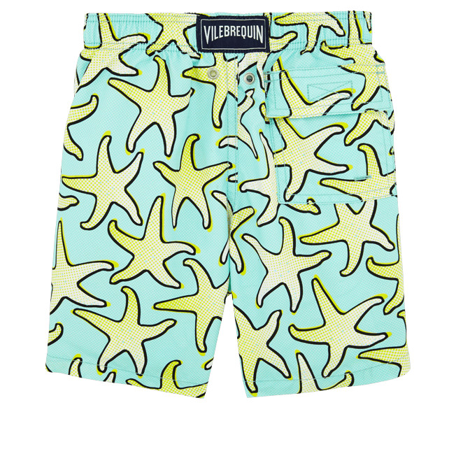 как выглядит NWT Vilebrequin Baby Boys Swim Trunks Lagoon Starfist Art Design in Size 2 фото