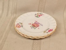 2 Spode Copeland Iris Bread & Butter Plates English Bone China #4840