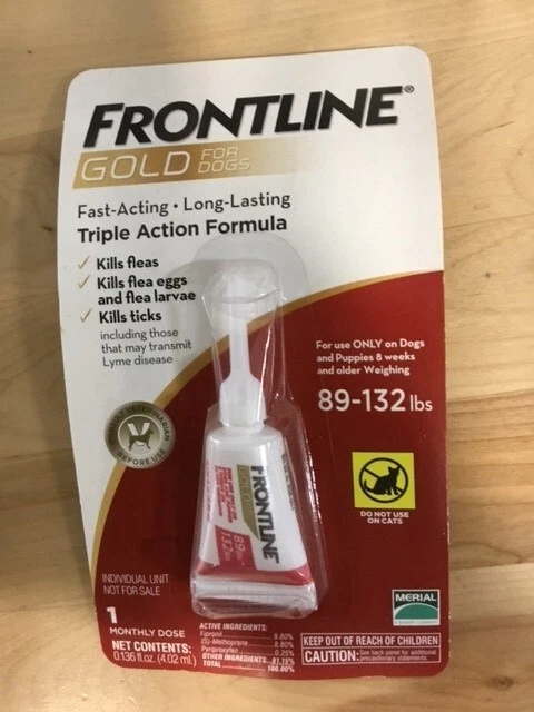 frontline gold for dogs 89 132lbs Single Dose eBay