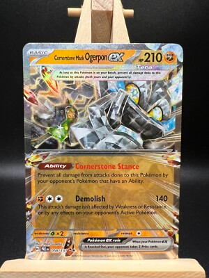 ogerpon ex pokemon card Cornerstone Mask Ogerpon Ex SAR 216/187 Sv8a Terastal Festival Ex