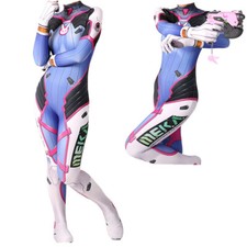 D.Va Jumpsuit Superhero DVA Bodysuit Cosplay Costume Tights For Adult  Kids Cos