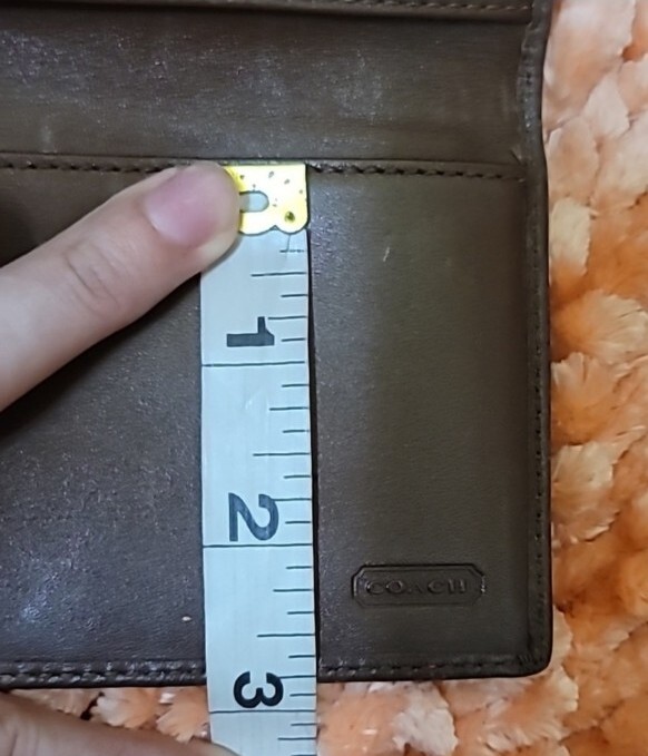 Coach Checkbook Wallet Women's Brown Leather Monogram… Gem