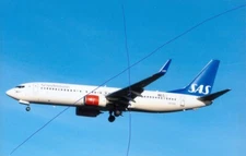 CIVIL AIRCRAFT PHOTO SAS PLANE PHOTOGRAH BOEING 737 PICTURE LN-RGA SCANDINAVIAN.