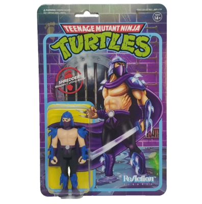 TMNT Super 7 Reaction Figure Set of 4 Rocksteady Bebop Foot
